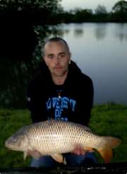 16lb 8oz common carp caught on holiday at Dairy House Farm